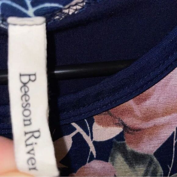 Beeson River Navy Blue Floral Maxi Dress - Picture 2 of 6